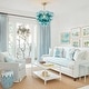 preview thumbnail 32 of 63, Glam Single-light Dining Room Glass Globe Bubble Chandelier - 17.7 in
