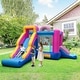 preview thumbnail 2 of 8, Gymax Inflatable Bounce House w/Slides Jumping Area Climbing Wall 750W