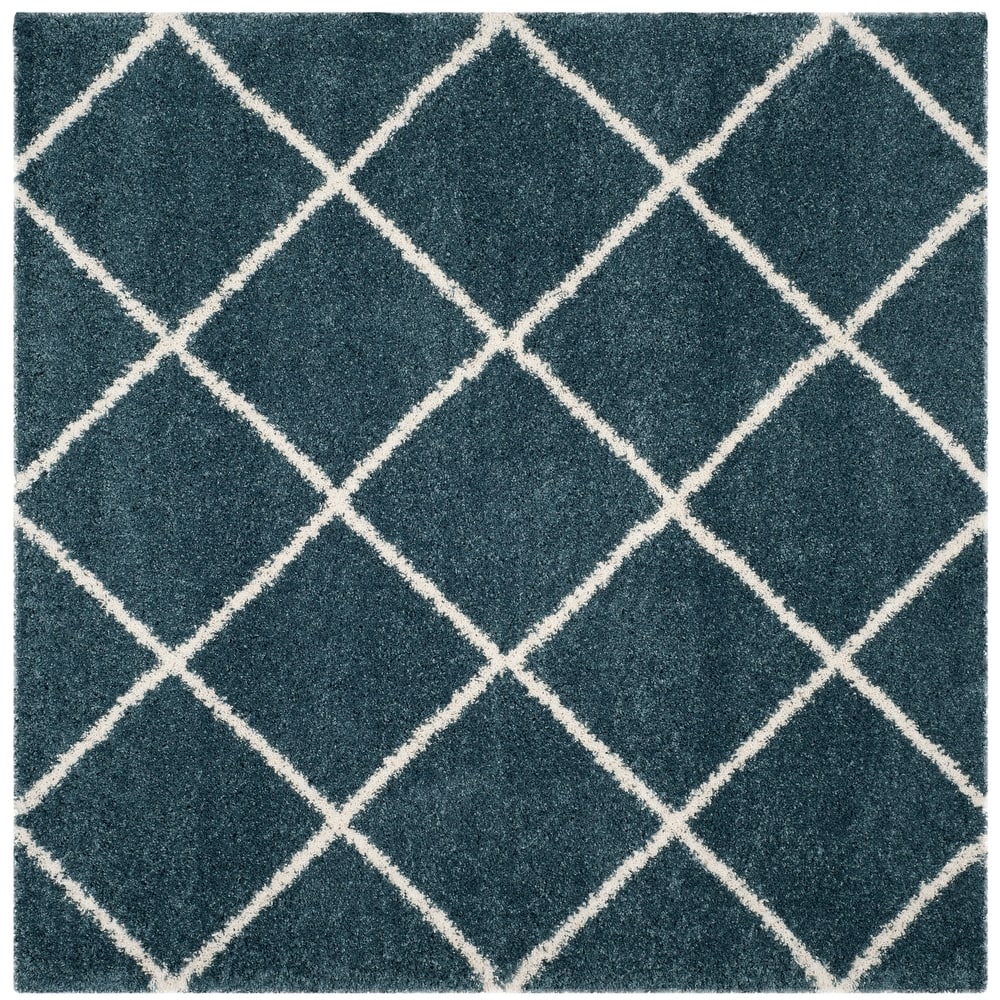 SAFAVIEH Hudson Shag Raili Diamond Trellis 2-inch Thick Rug