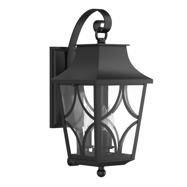 Park Harbor PHEL1402 Altimeter 10" Wide 3-Light Outdoor Wall Sconce - Black - N/A