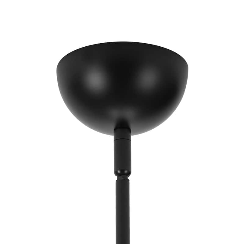 8-Light Glass Shade Dimmable LED Sputnik Chandelier 41-inch