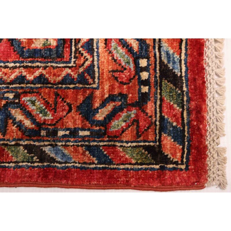 ECARPETGALLERY Hand-knotted Aryana Red Wool Rug - 8'11 x 12'0