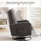 preview thumbnail 12 of 45, HOMYKA Swivel Rocking Upholstered Armchair Nursery Glider Linen Accent Chairs