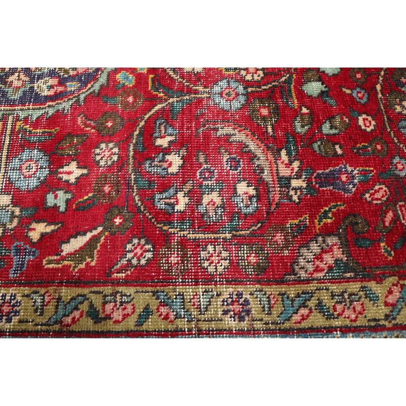 ECARPETGALLERY Hand-knotted Antalya Vintage Red Wool Rug - 6'7 x 9'8