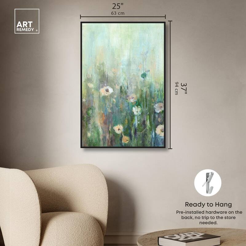 Harmony Green I Canvas by Art Remedy