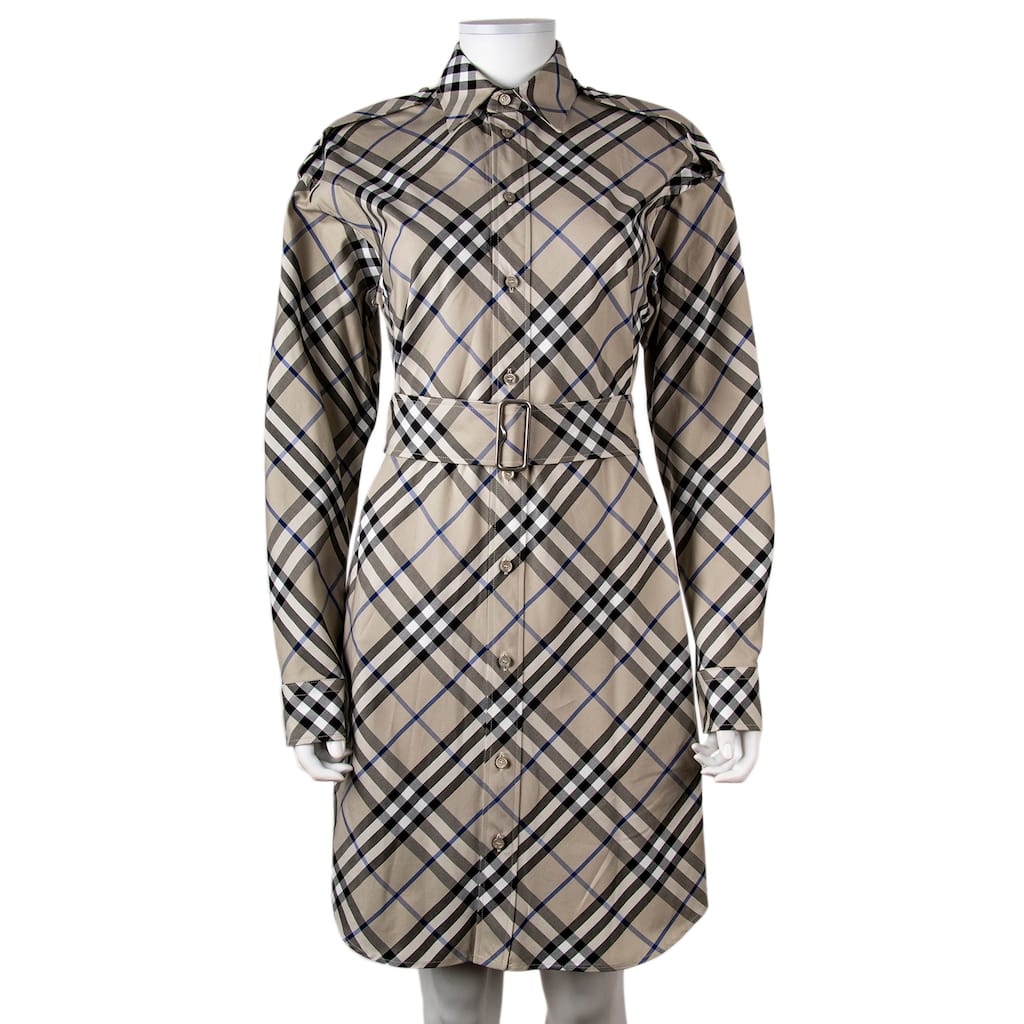 Burberry Check Cotton Shirt Dress