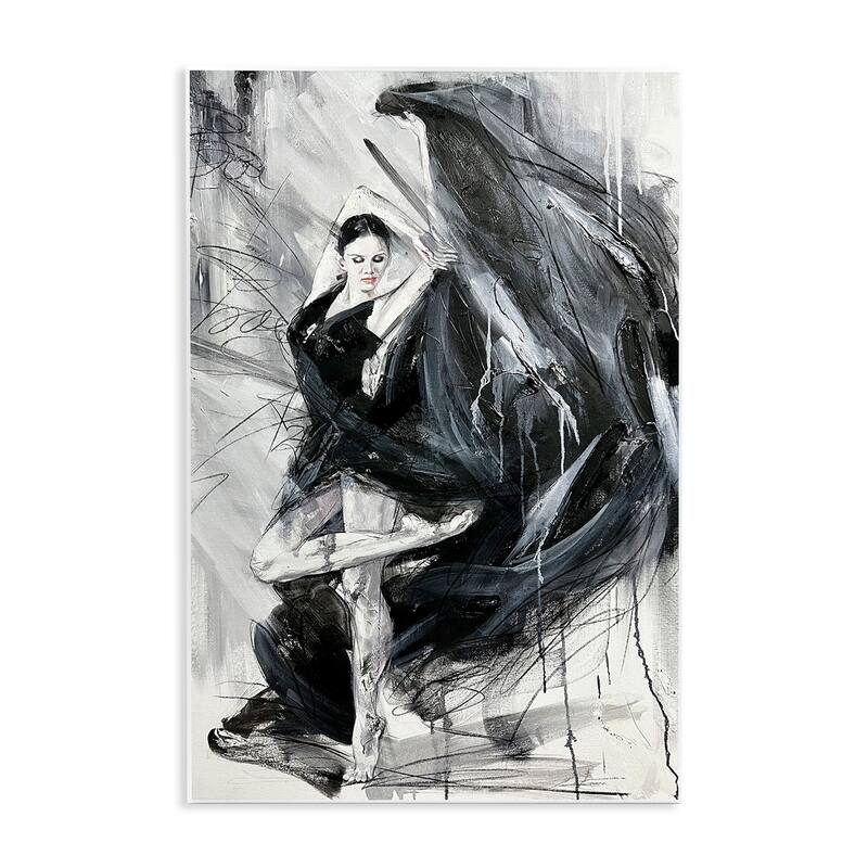 Stupell Elegant Dancer Abstract Wall Plaque Art Design By Lucille Lee - 13 x 19