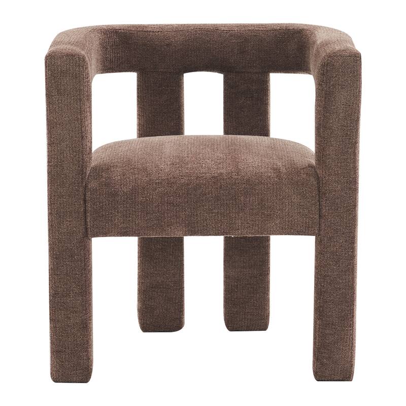 Set of 1 Chic design Barrel shaped Fabric Upholstered Accent Armchair