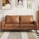 preview thumbnail 1 of 42, AECOJOY 79" Faux Leather Couch for Living Room, Loveseat Small Sofa, Indoor Modern Sofa for Apartment Office