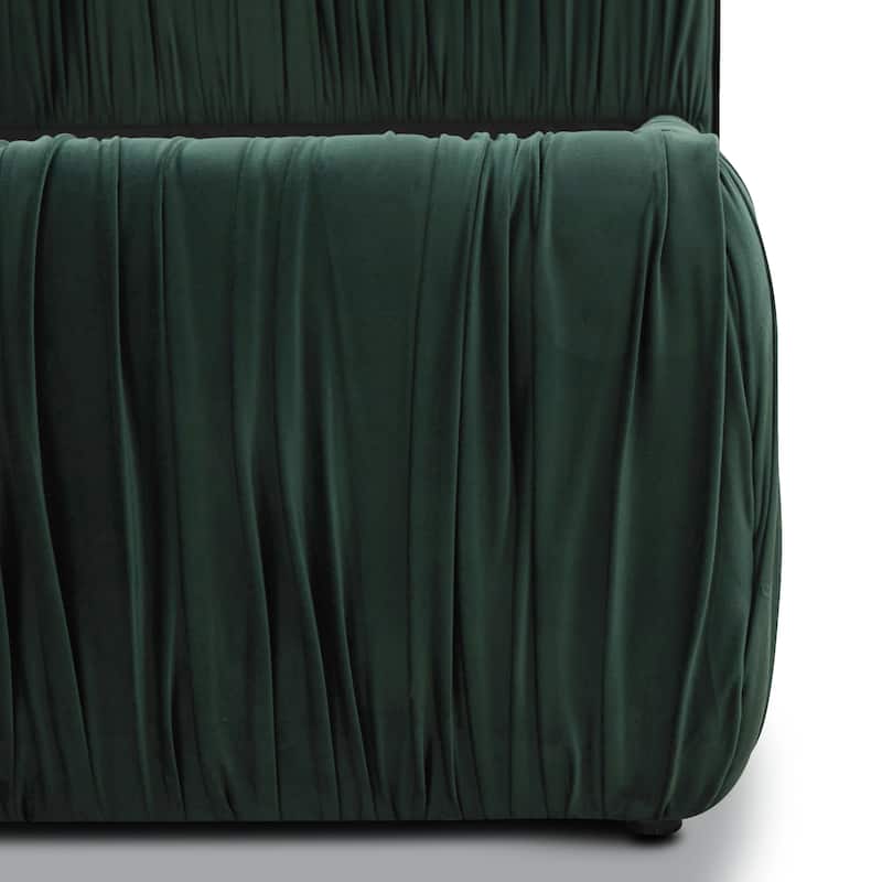 Poly & Bark Ceres Queen Bed in Banff Green