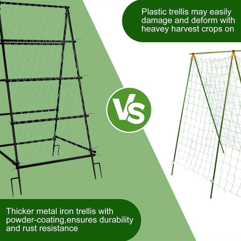 Heavy-duty Green Cucumber Garden Trellis