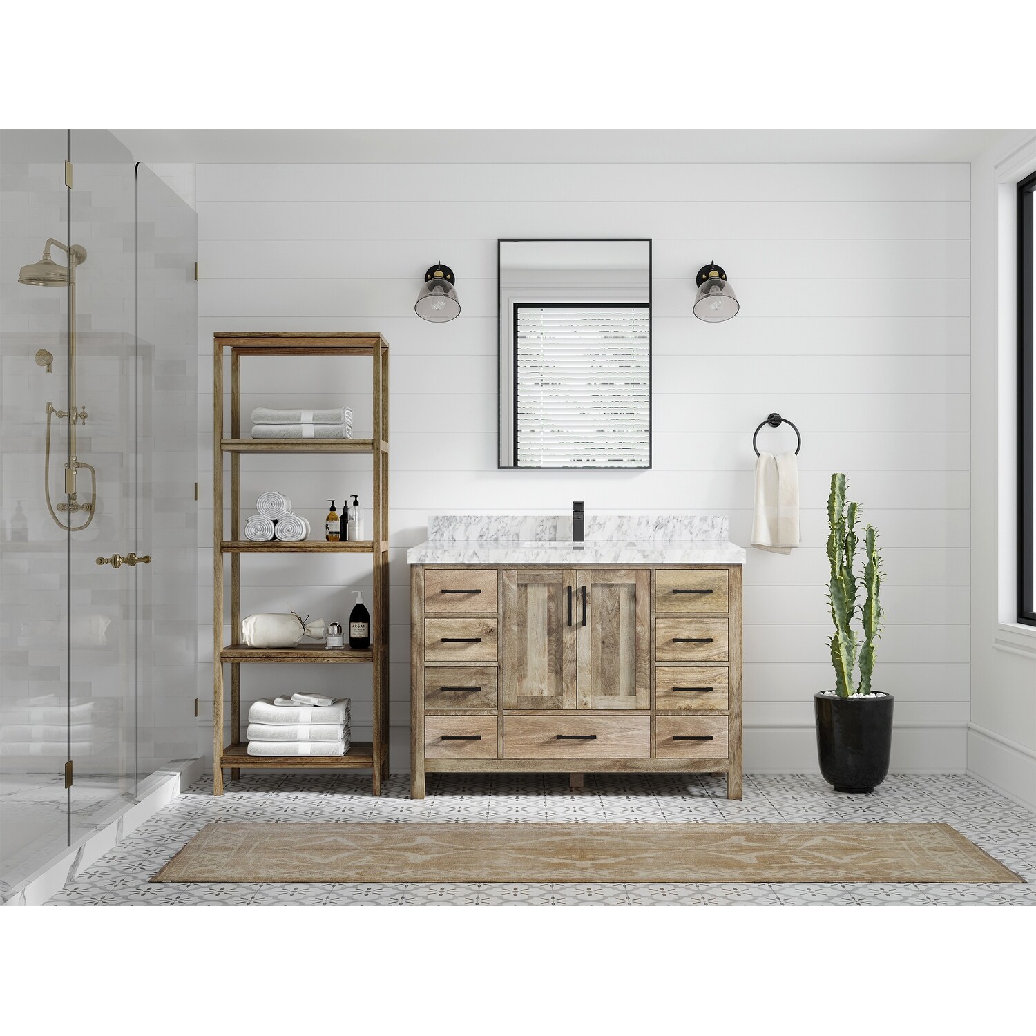 Willow Collections 48 Inch Wide Malibu Mango Single Sink Bathroom Vanity in Mango Finish-image