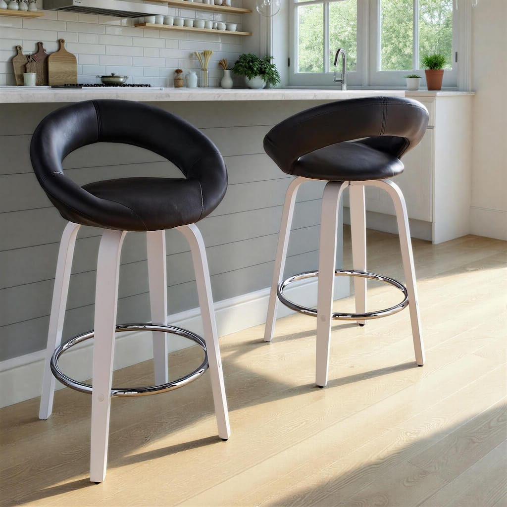 Posh 26" Fixed-Height Counter Stool - Set of 2
