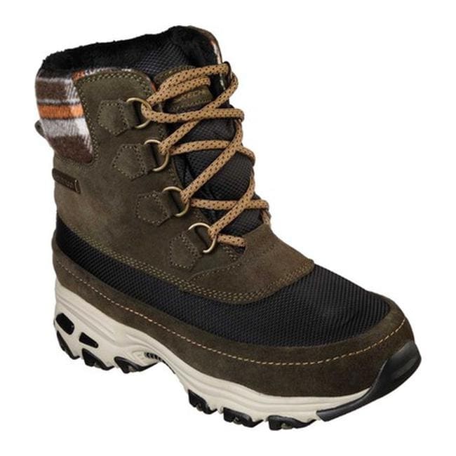 skechers boots olive