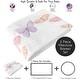 preview thumbnail 2 of 4, Sweet Jojo Designs Pink/Purple Shabby Chic Butterfly Girl Baby Monthly Milestone Blanket - Colorful Butterflies Lilac Watercolor