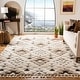 preview thumbnail 1 of 50, SAFAVIEH Moroccan Tassel Shag Kobi 2-inch Thick Rug 10' x 14' - Ivory/Brown