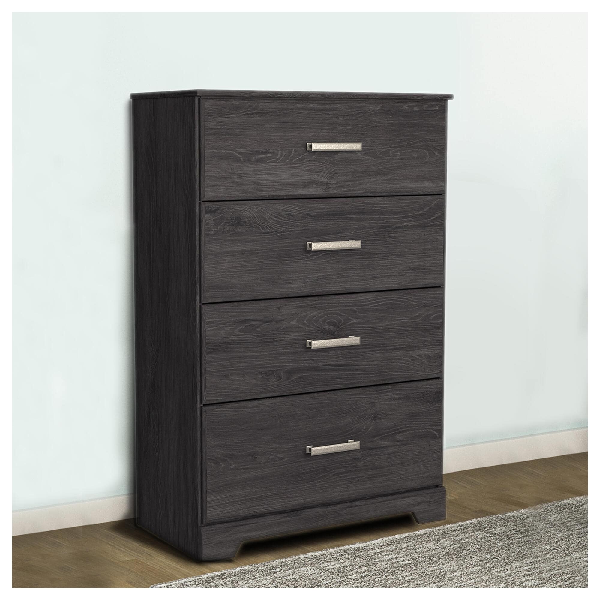 Belachime Black Four Drawer Chest