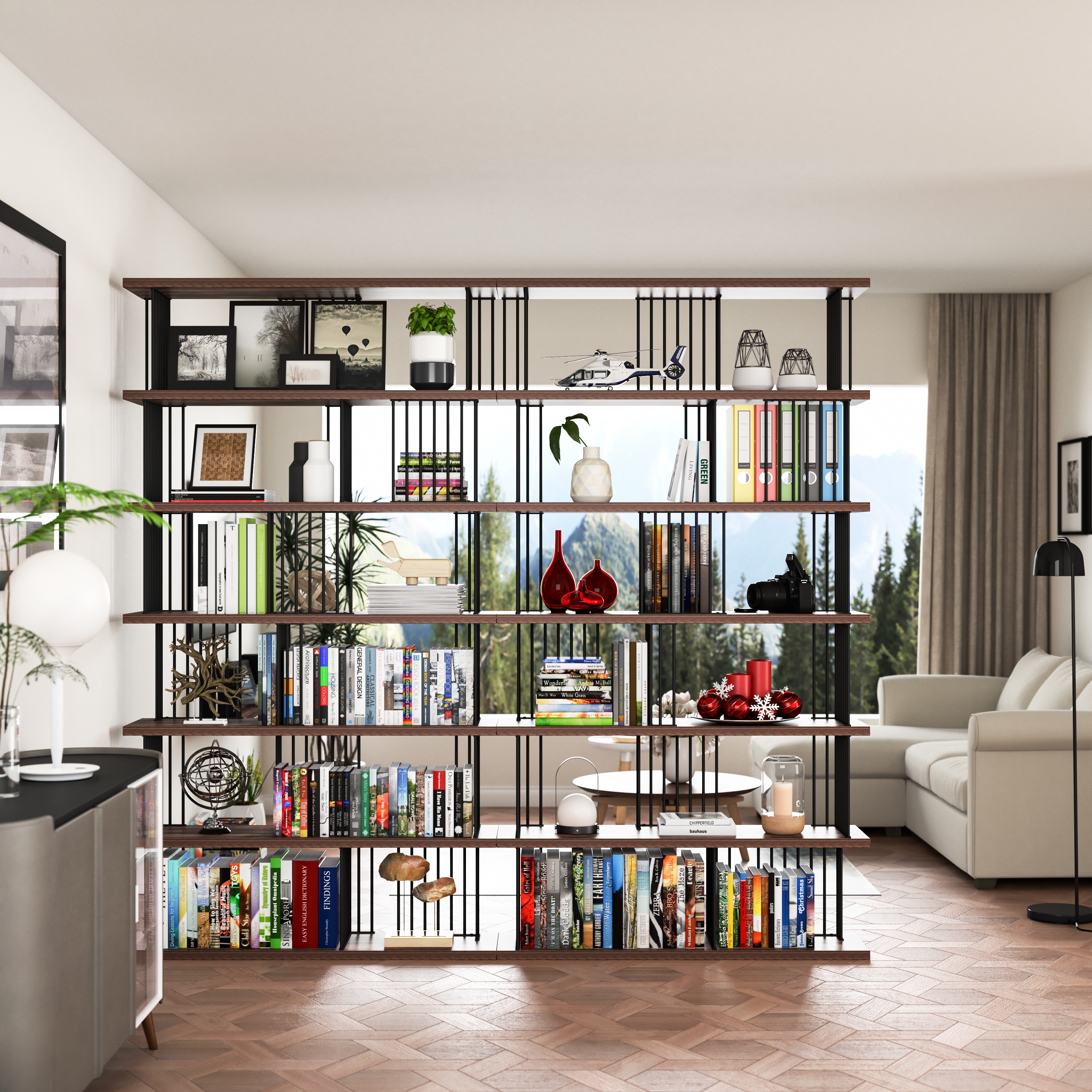 Brown Walnut Finish Bookshelves - Bed Bath & Beyond Brown Walnut Finish Bookshelves - Bed Bath & Beyond