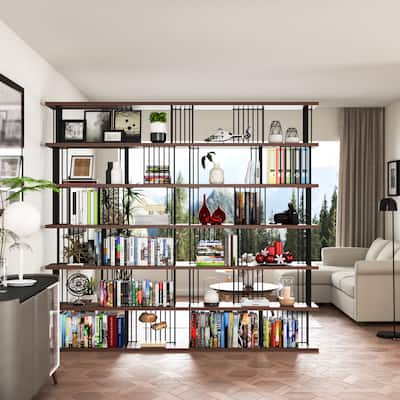 EVE-Modern Room Division Iron Etagere Bookcase - 86.8*94.4*11.8 inches