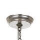 preview thumbnail 4 of 3, Perla 5 Light Antique Silver Chandelier - 22'' W x 14.25'' H