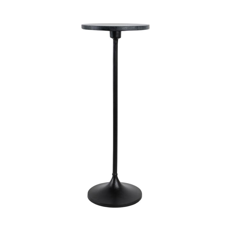 Modern Small Accent End Table with Metal Base - 27"