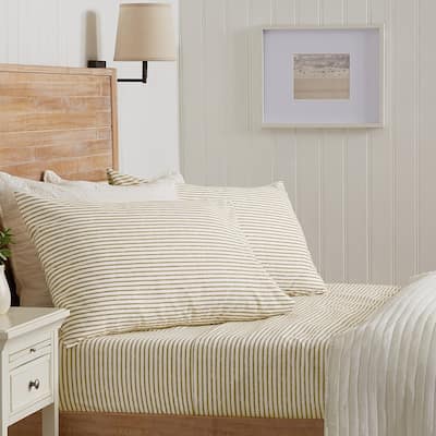 Premium Striped Microfiber Sheet Set