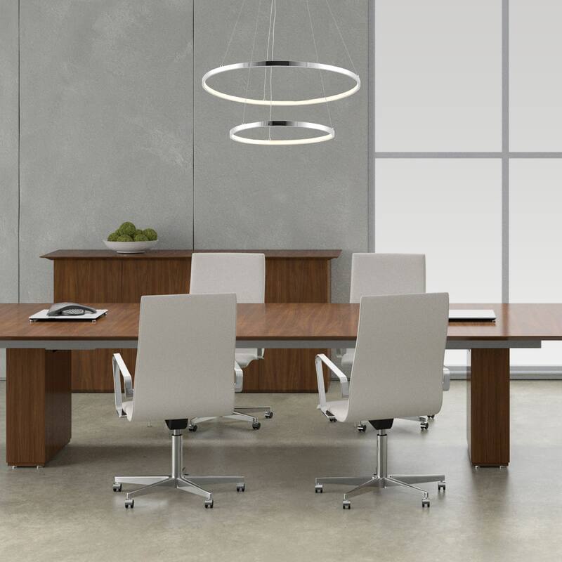 Kinsley Modern Bohemian Iron Integrated LED Pendant by JONATHAN Y