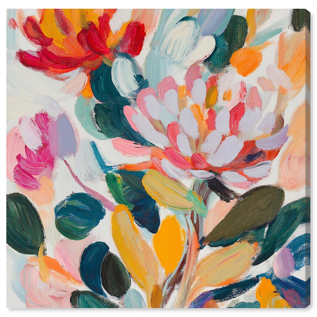 Lively Flora II Canvas by Art Remedy, Gallery Wrapped