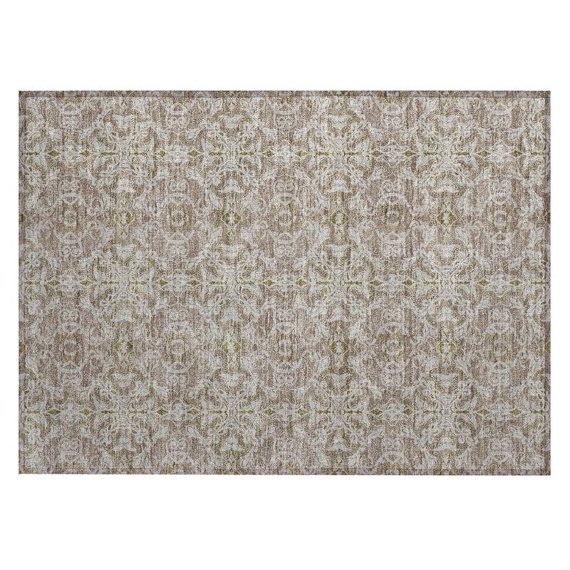 Machine Washable Indoor/ Outdoor Chantille Traditional Medallions Rug