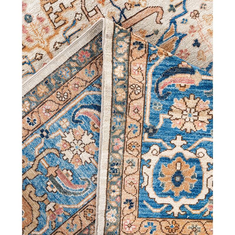 Serapi One-of-a-Kind Hand-Knotted Area Rug - Ivory - 8' 9" x 11' 10"