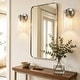 preview thumbnail 6 of 26, LNC Modern Farmhouse Clear Glass Wall Sconce Black Gold Silver Bathroom Vanity Lighting - W 4.7" x H 9.6" x D 4.5"