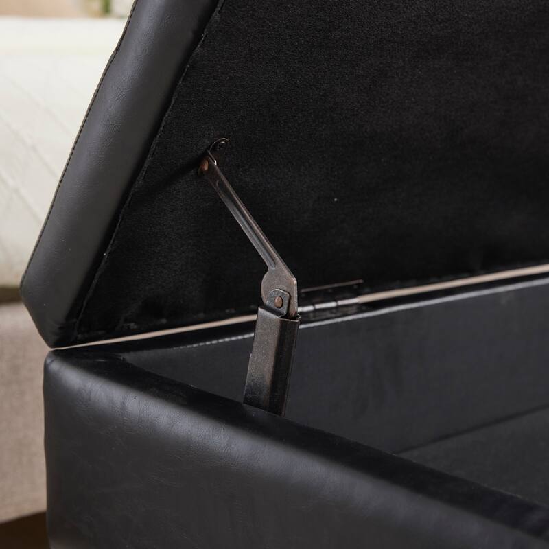 Teddy wool fabric, solid wood feet for solid weighing, and bed end stool with storage function