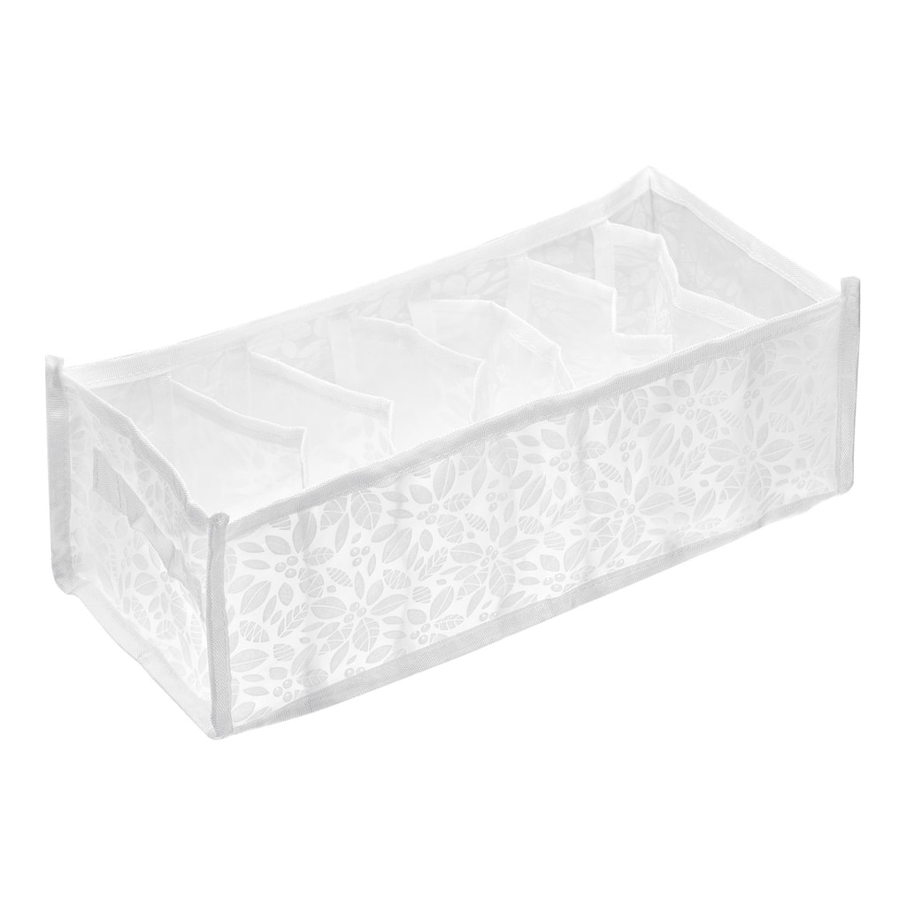 Wardrobe Clothes Organizer for Jeans, Closet Clothing Dividers - Flower White