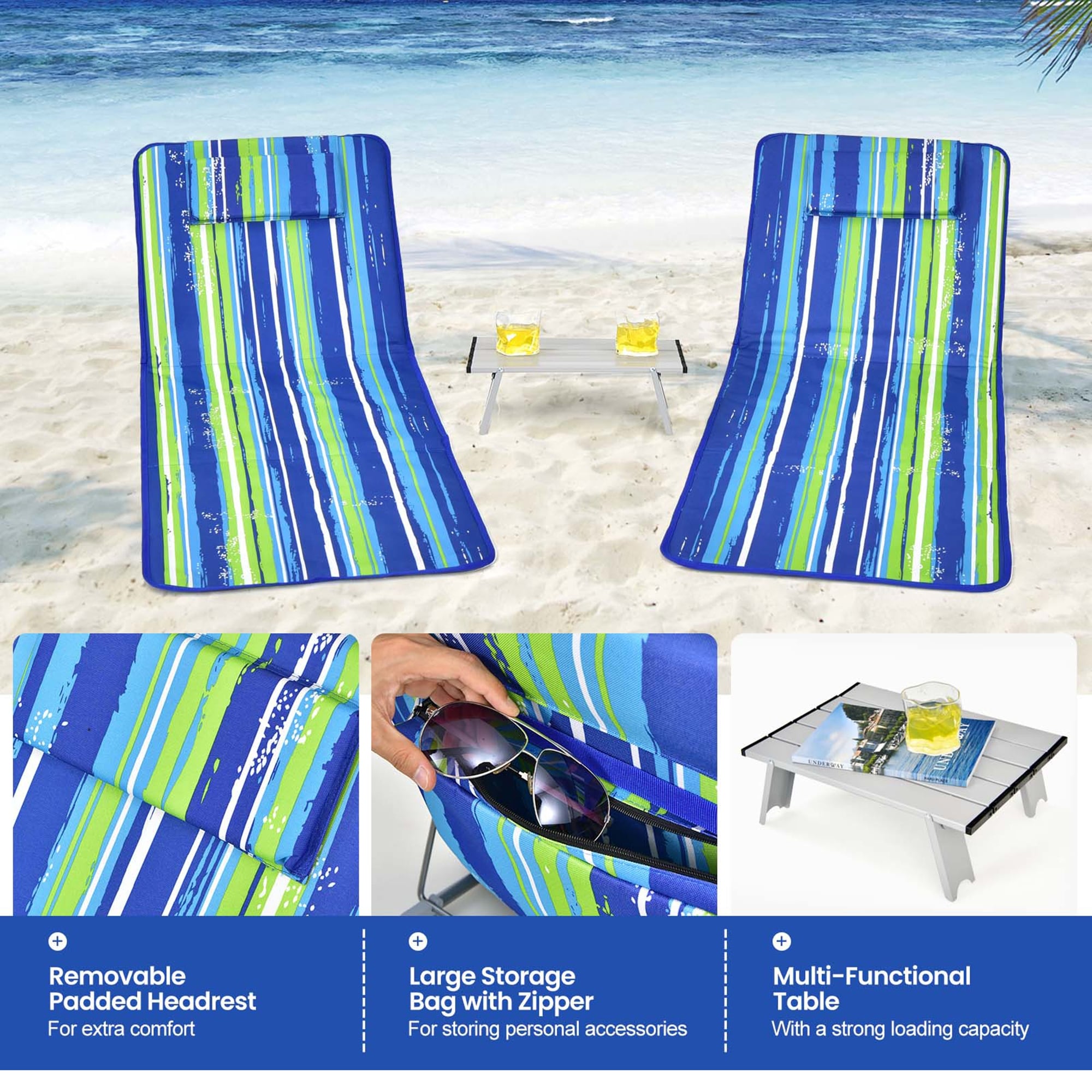 Beach mat 2025 chair