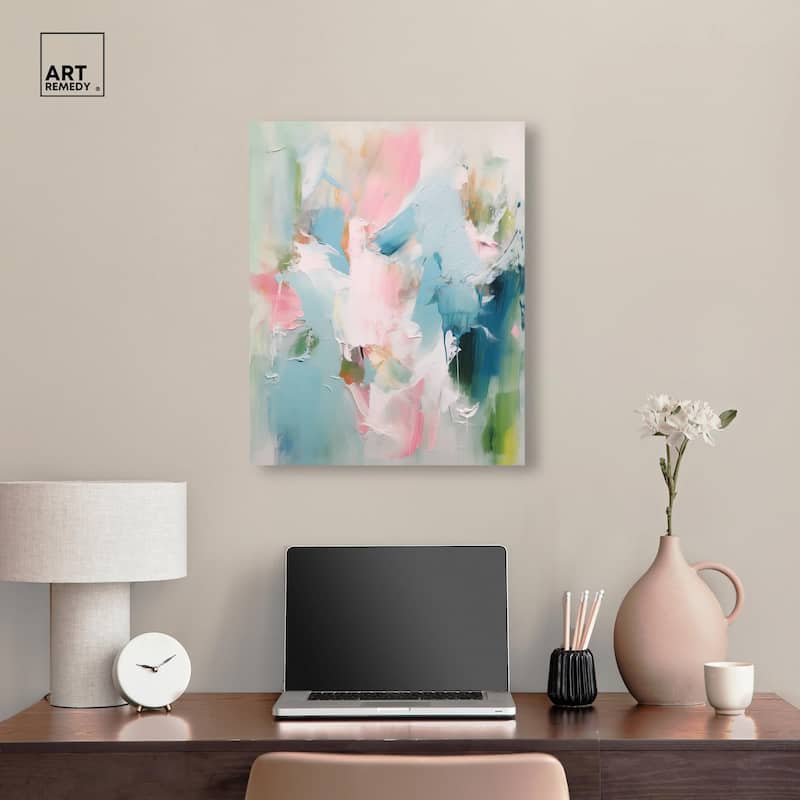 Neon Breeze II Canvas by Art Remedy, Gallery Wrapped