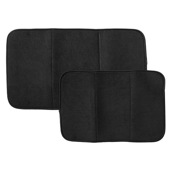 T-Fal 2 Pack Mesh Dish Drying Mat Set ,Black