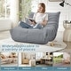 preview thumbnail 7 of 39, EROMMY Bean Bag Chair Togo Sofa - 28D Memory Foam Floor Chair for Adults & Kids, Lightweight Fabric Lounger in 5 Colors