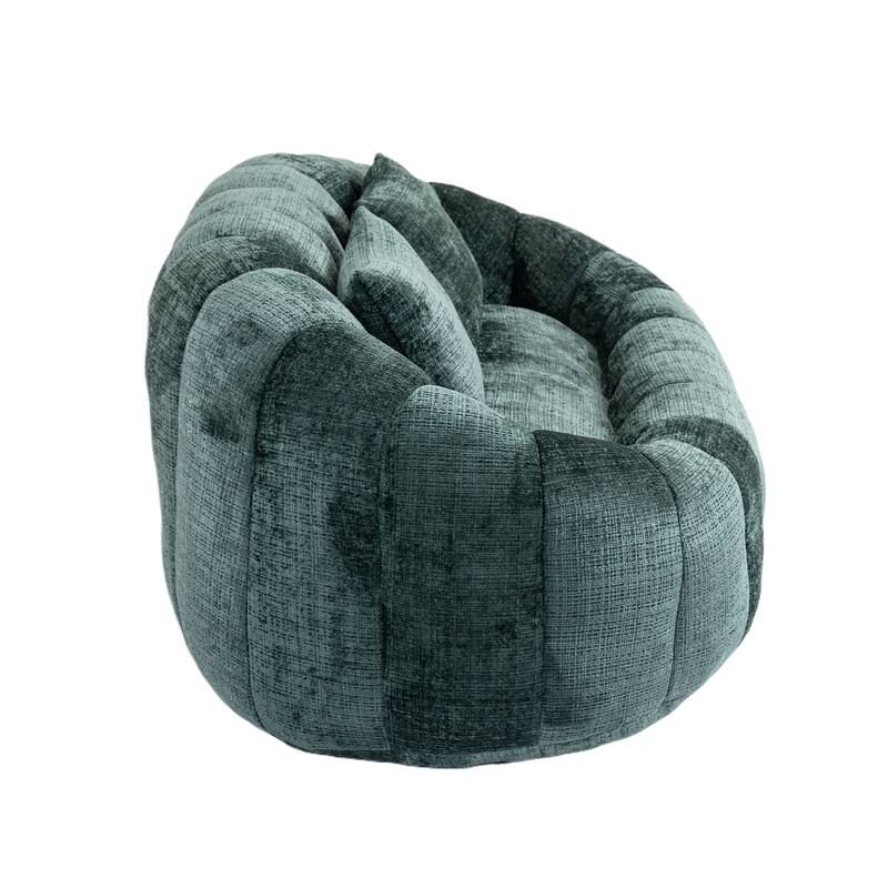 GDFStudio - Laurel Chenille 2-Seater Lazy Sofa with High-Density Foam and Oversized Comfort