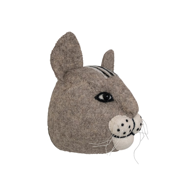 Handmade Wool Felt Head Wall Hanging