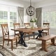 preview thumbnail 24 of 29, Eleanor Two-tone Solid Wood Top Dining Table by iNSPIRE Q Classic