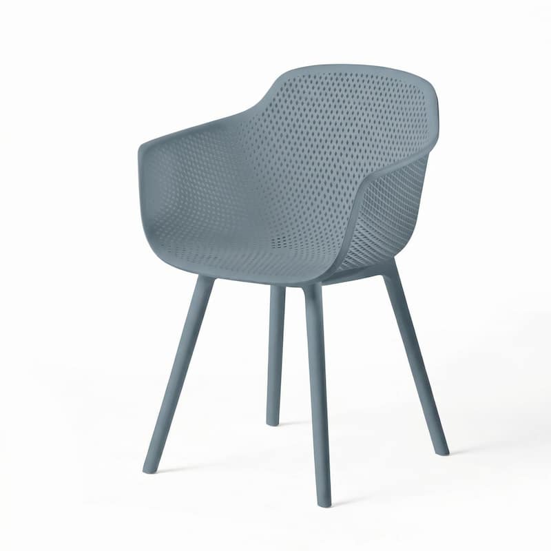 Lotus Outdoor Modern Dining Chairs (Set of 2) by Christopher Knight Home - 24.00" W x 20.50" L x 32.20" H