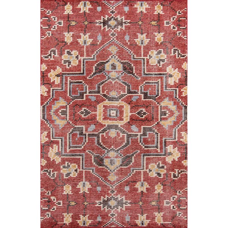 Momeni Ophelia Hand Knotted Tranditional Wool Area Rug - 3'6" X 5'6" - Red - Rectangle