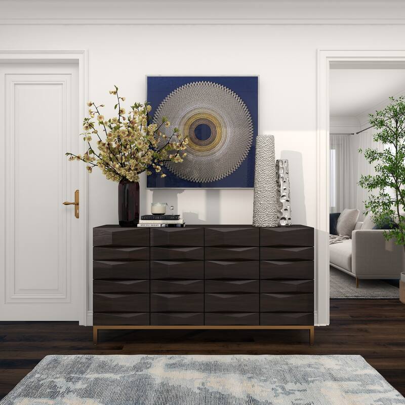 Minimalist Ceramic Modern Tall Vase with Bubble Texture - Silver, Black, Gold, White