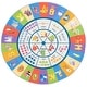 preview thumbnail 3 of 10, SAFAVIEH Kids Playhouse Machine Washable Slip Resistant Avril Days And Months Rug 5' Round - Beige/Blue