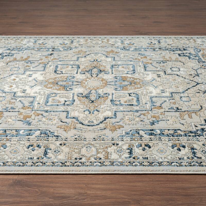 Abani Rugs Savoy SAV110A Vintage Blue Green Area Rug