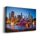 preview thumbnail 4 of 6, Downtown Chicago At Night Premium Gallery Wrapped Canvas - Ready to Hang 12X18