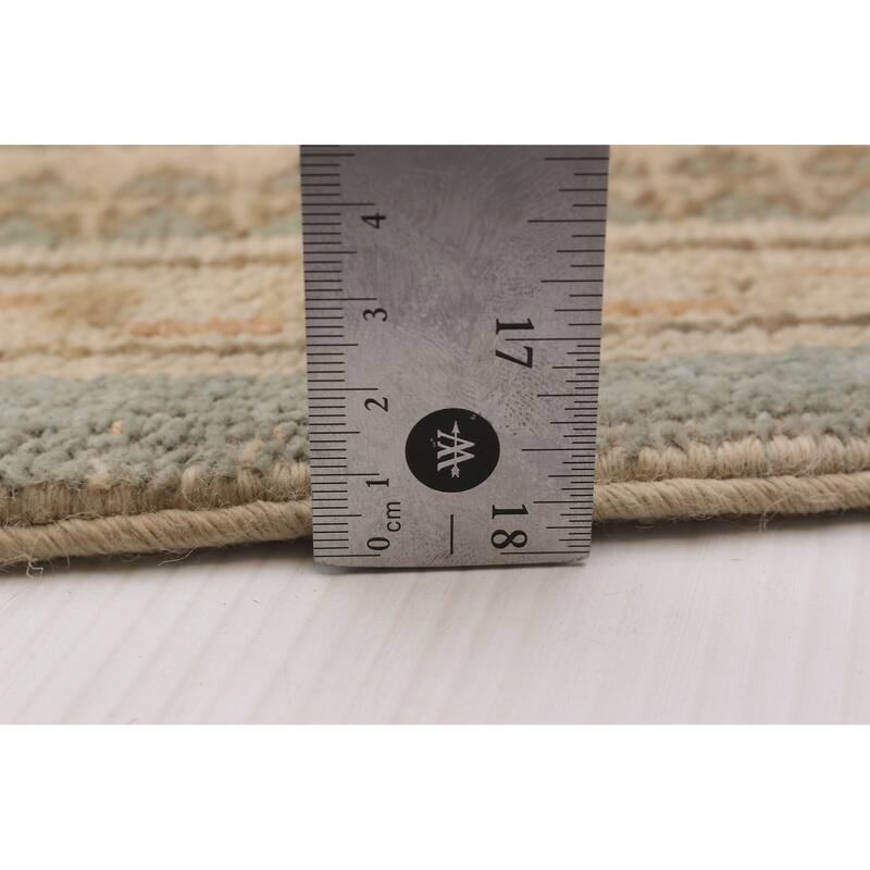 ECARPETGALLERY Hand-knotted Peshawar Finest Blue Wool Rug - 6'3 x 8'11