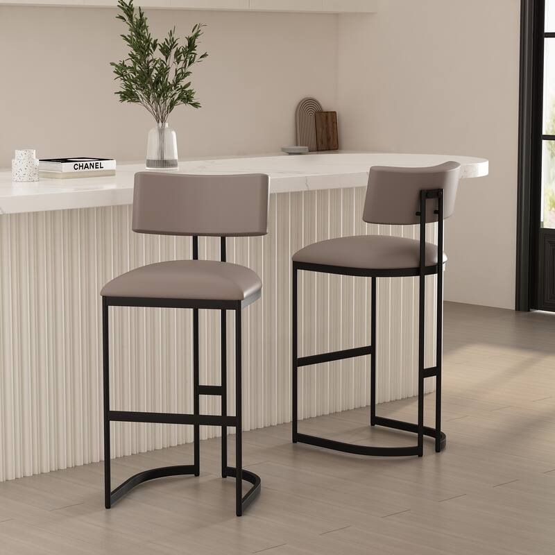 Manhattan Comfort Juno Metal Barstool