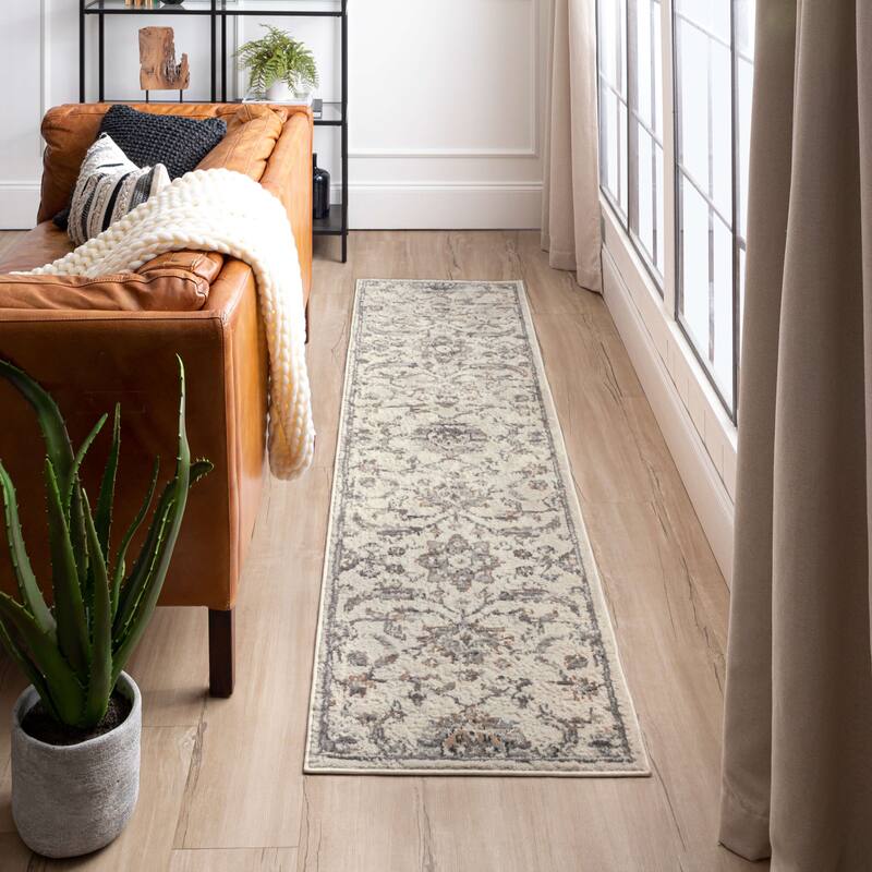 Mohawk Home Mizani Floral Ornamental Woven Area Rug