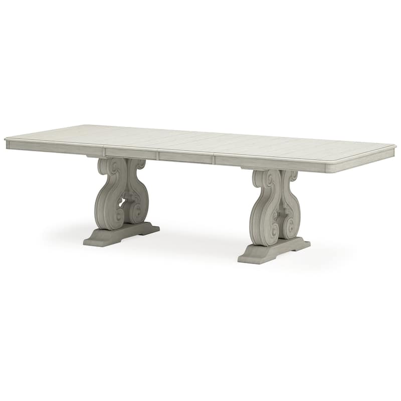 Signature Design by Ashley Arlendyne White Dining Extension Table - 44"W x 108.25"D x 30.5"H